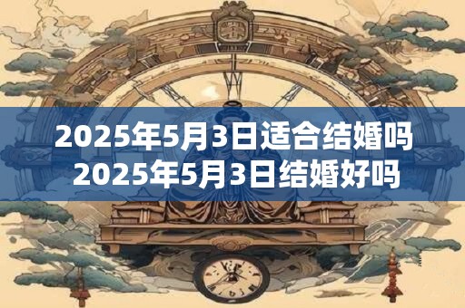 2025年5月3日适合结婚吗 2025年5月3日结婚好吗