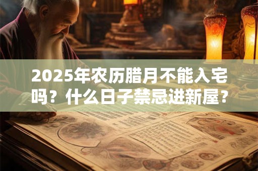 2025年农历腊月不能入宅吗？什么日子禁忌进新屋？