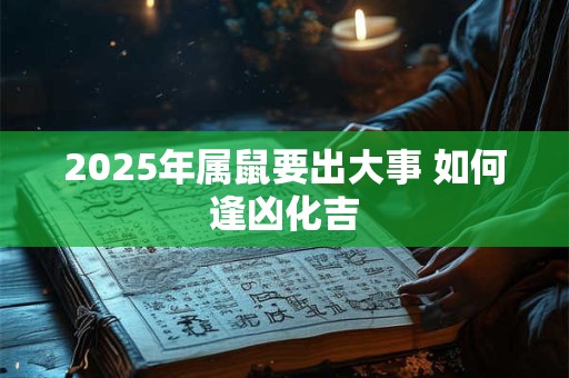 2025年属鼠要出大事 如何逢凶化吉 2025年属鼠要出大事 如何逢凶化吉