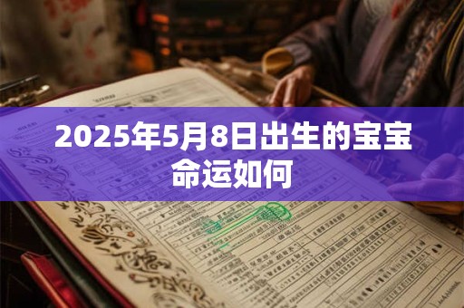2025年5月8日出生的宝宝命运如何