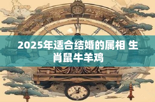 2026年适合结婚的属相 生肖鼠牛羊鸡