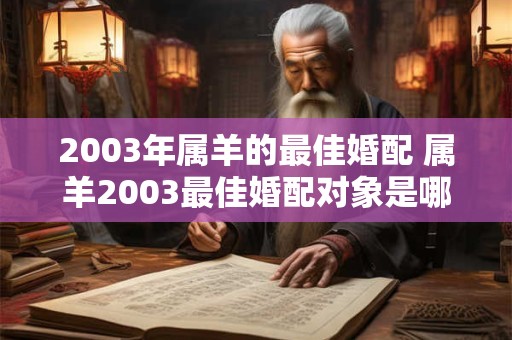 2003年属羊的最佳婚配 属羊2003最佳婚配对象是哪个