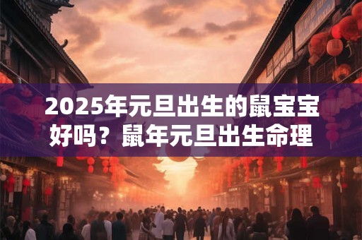 2026年元旦出生的鼠宝宝好吗？鼠年元旦出生命理