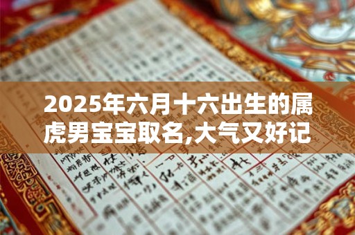2025年六月十六出生的属虎男宝宝取名,大气又好记 2025年六月十六出生的属虎男宝宝取名,大气又好记