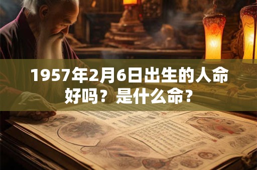 1957年2月6日出生的人命好吗？是什么命？