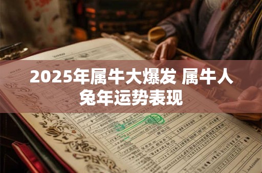 2025年属牛大爆发 属牛人兔年运势表现