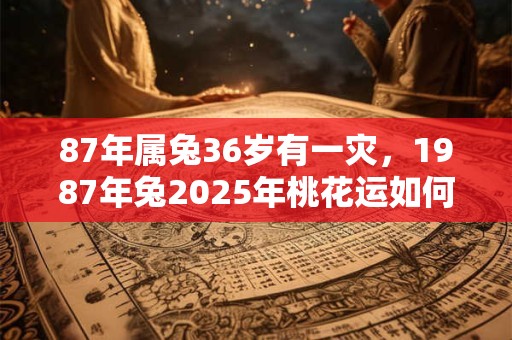 87年属兔36岁有一灾，1987年兔2025年桃花运如何？