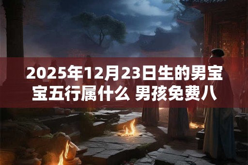 2025年12月23日生的男宝宝五行属什么 男孩免费八字起名