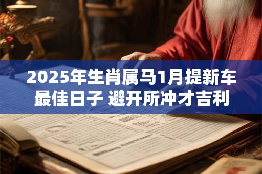 2025年生肖属马1月提新车最佳日子 避开所冲才吉利 2025年生肖属马1月提新车最佳日子 避开所冲才吉利