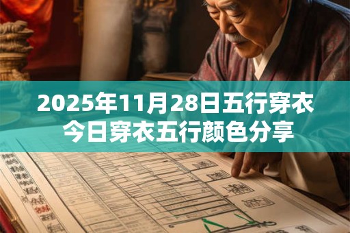 2025年11月28日五行穿衣 今日穿衣五行颜色分享 2025年11月28日五行穿衣 今日穿衣五行颜色分享