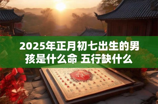 2025年正月初七出生的男孩是什么命 五行缺什么
