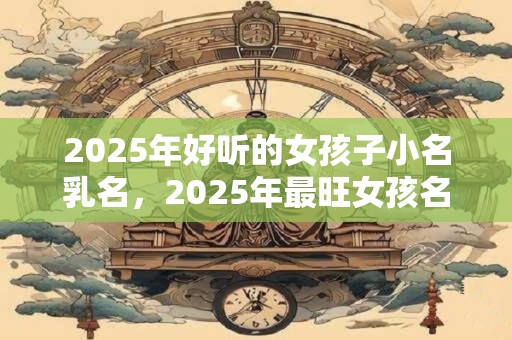 2025年好听的女孩子小名乳名，2025年最旺女孩名字