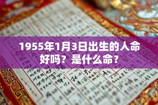 1955年1月3日出生的人命好吗？是什么命？