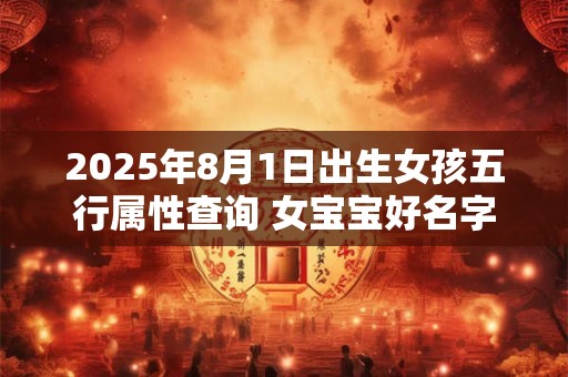 2025年8月1日出生女孩五行属性查询 女宝宝好名字合集