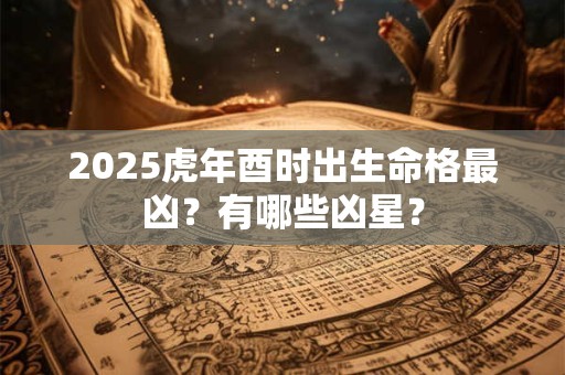 2025虎年酉时出生命格最凶？有哪些凶星？