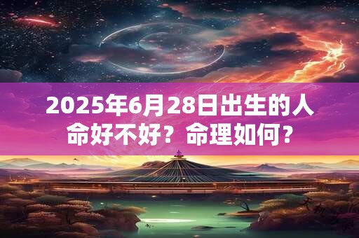 2025年6月28日出生的人命好不好？命理如何？