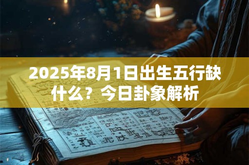 2026年8月1日出生五行缺什么？今日卦象解析