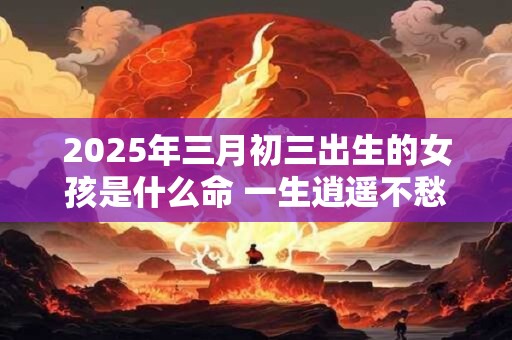 2026年三月初三出生的女孩是什么命 一生逍遥不愁吃穿