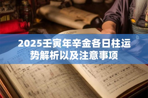 2025壬寅年辛金各日柱运势解析以及注意事项 2025壬寅年辛金各日柱运势解析以及注意事项