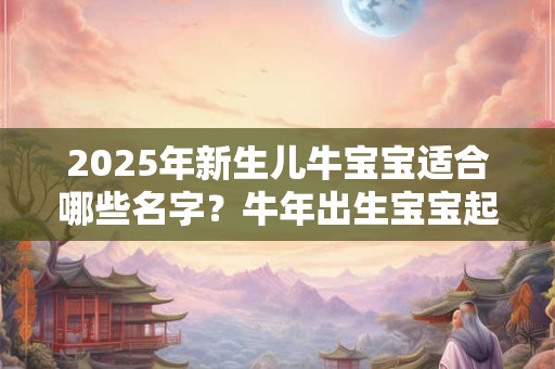 2025年新生儿牛宝宝适合哪些名字？牛年出生宝宝起名
