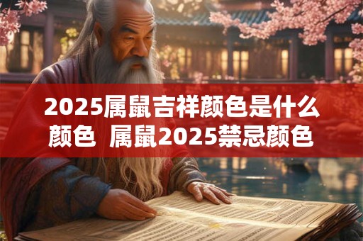 2026属鼠吉祥颜色是什么颜色  属鼠2026禁忌颜色