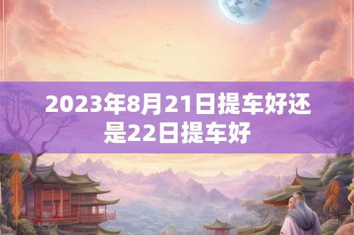 2023年8月21日提车好还是22日提车好