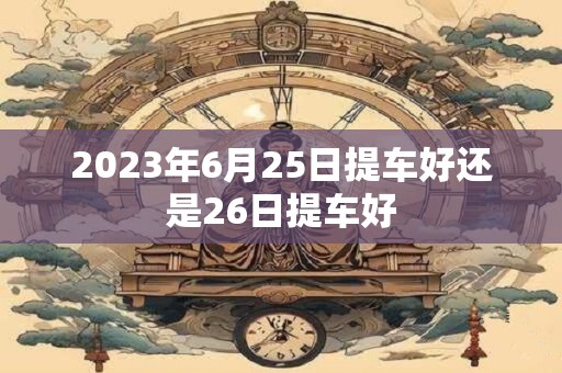 2023年6月25日提车好还是26日提车好