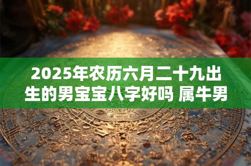 2025年农历六月二十九出生的男宝宝八字好吗 属牛男孩取名大全