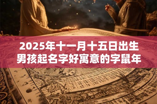 2025年十一月十五日出生男孩起名字好寓意的字鼠年 2025年十一月十五日出生男孩起名字好寓意的字鼠年