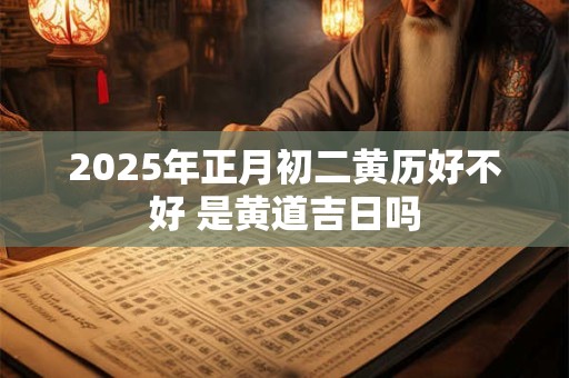 2025年正月初二黄历好不好 是黄道吉日吗