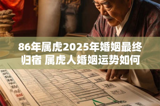 86年属虎2025年婚姻最终归宿 属虎人婚姻运势如何