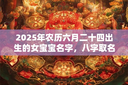 2025年农历六月二十四出生的女宝宝名字，八字取名