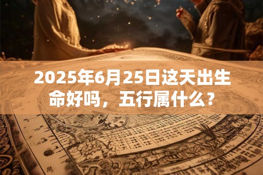 2025年6月25日这天出生命好吗，五行属什么？