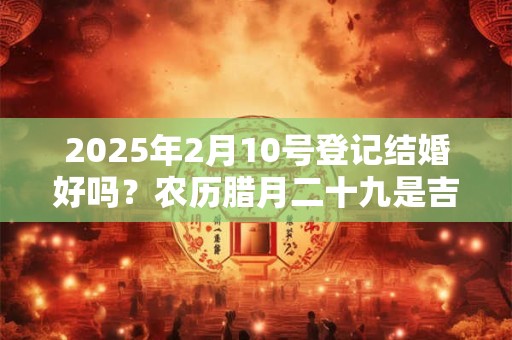 2025年2月10号登记结婚好吗？农历腊月二十九是吉日吗？