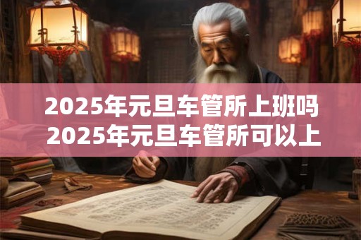 2025年元旦车管所上班吗 2025年元旦车管所可以上牌吗