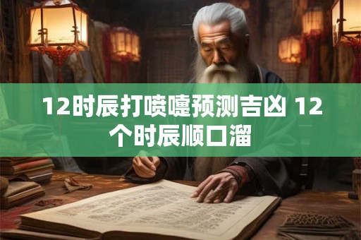 12时辰打喷嚏预测吉凶 12个时辰顺口溜