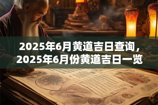 2026年6月黄道吉日查询，2026年6月份黄道吉日一览表