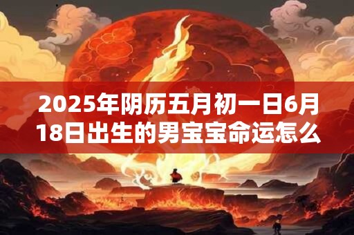 2025年阴历五月初一日6月18日出生的男宝宝命运怎么样