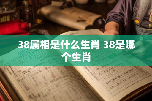 38属相是什么生肖 38是哪个生肖