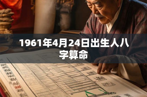1961年4月24日出生人八字算命