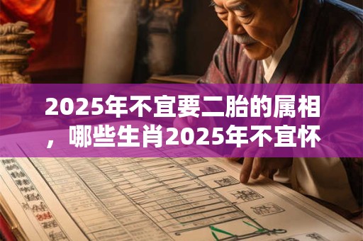 2025年不宜要二胎的属相，哪些生肖2025年不宜怀孕生孩子？