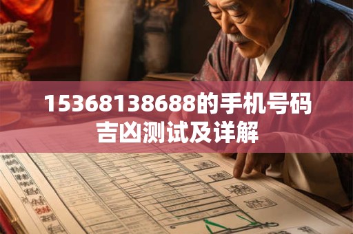 15368138688的手机号码吉凶测试及详解