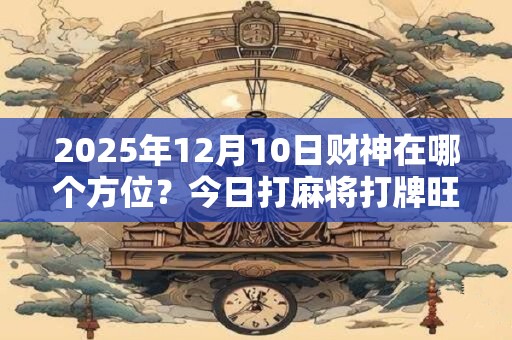 2025年12月10日财神在哪个方位？今日打麻将打牌旺运方位