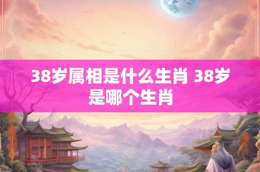 38岁属相是什么生肖 38岁是哪个生肖