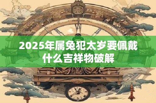 2026年属兔犯太岁要佩戴什么吉祥物破解