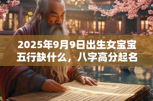 2025年9月9日出生女宝宝五行缺什么，八字高分起名字
