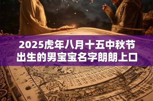 2025虎年八月十五中秋节出生的男宝宝名字朗朗上口 2025虎年八月十五中秋节出生的男宝宝名字朗朗上口