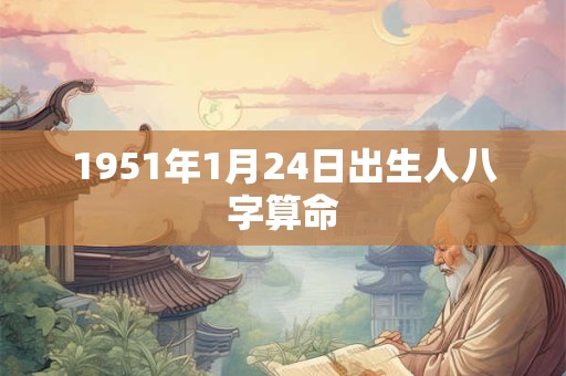 1951年1月24日出生人八字算命