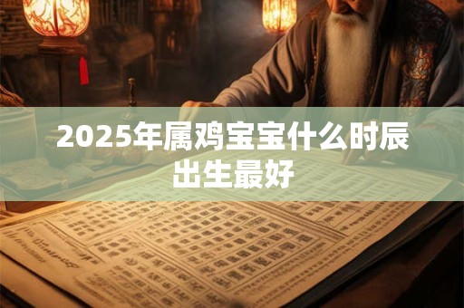 2025年属鸡宝宝什么时辰出生最好
