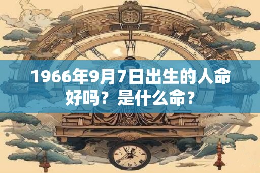 1966年9月7日出生的人命好吗?是什么命? 1966年9月7日出生的人命好吗?是什么命?